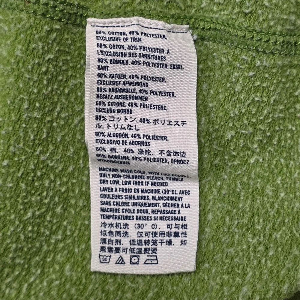 Abercrombie Kids Hoodie Kids Full Zip Applique Logo Green Large